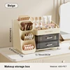 Uforu Back to School Cosmetics Storage Box - Large Capacity, Multifunctional Organizer for Student Dorm Room Tables