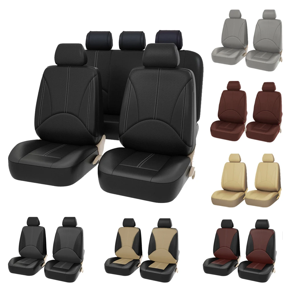 

Leather Car Seat Cover For Volkswagen Golf Amarok Canyon Aventura Atlas Beetle Jetta Bora Polo CC Car Seat Protector Accessories