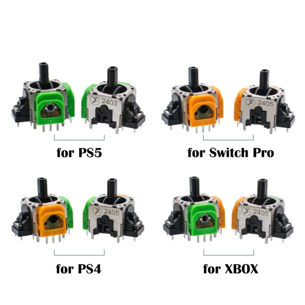 3D 아날로그 센서 홀 이펙트 조이스틱 드리프트 없음 절전형 교체용 고정밀 로커 모듈 (PS5/PS4/Xbox/Switch Pro 호환)