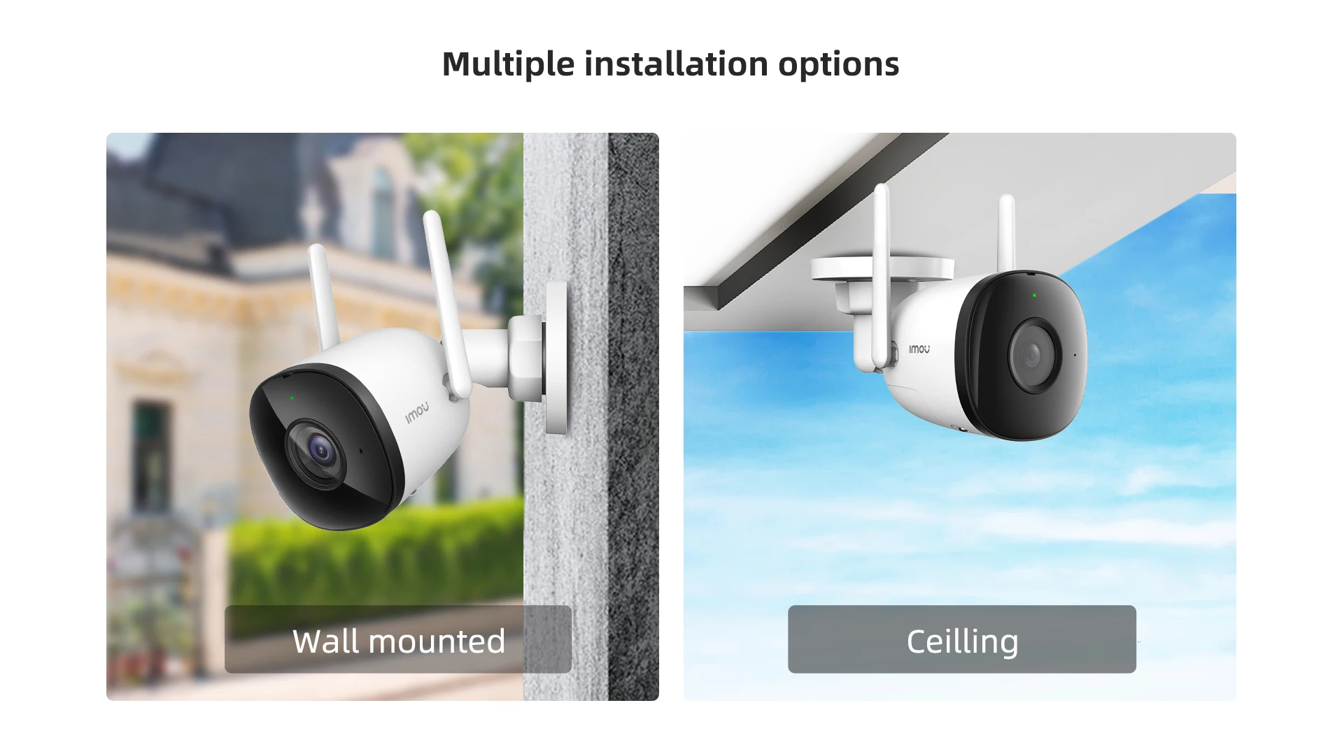 Camara Seguridad Imou Bullet 2c Wifi 2mp Exterior Ip67 2 Pzs