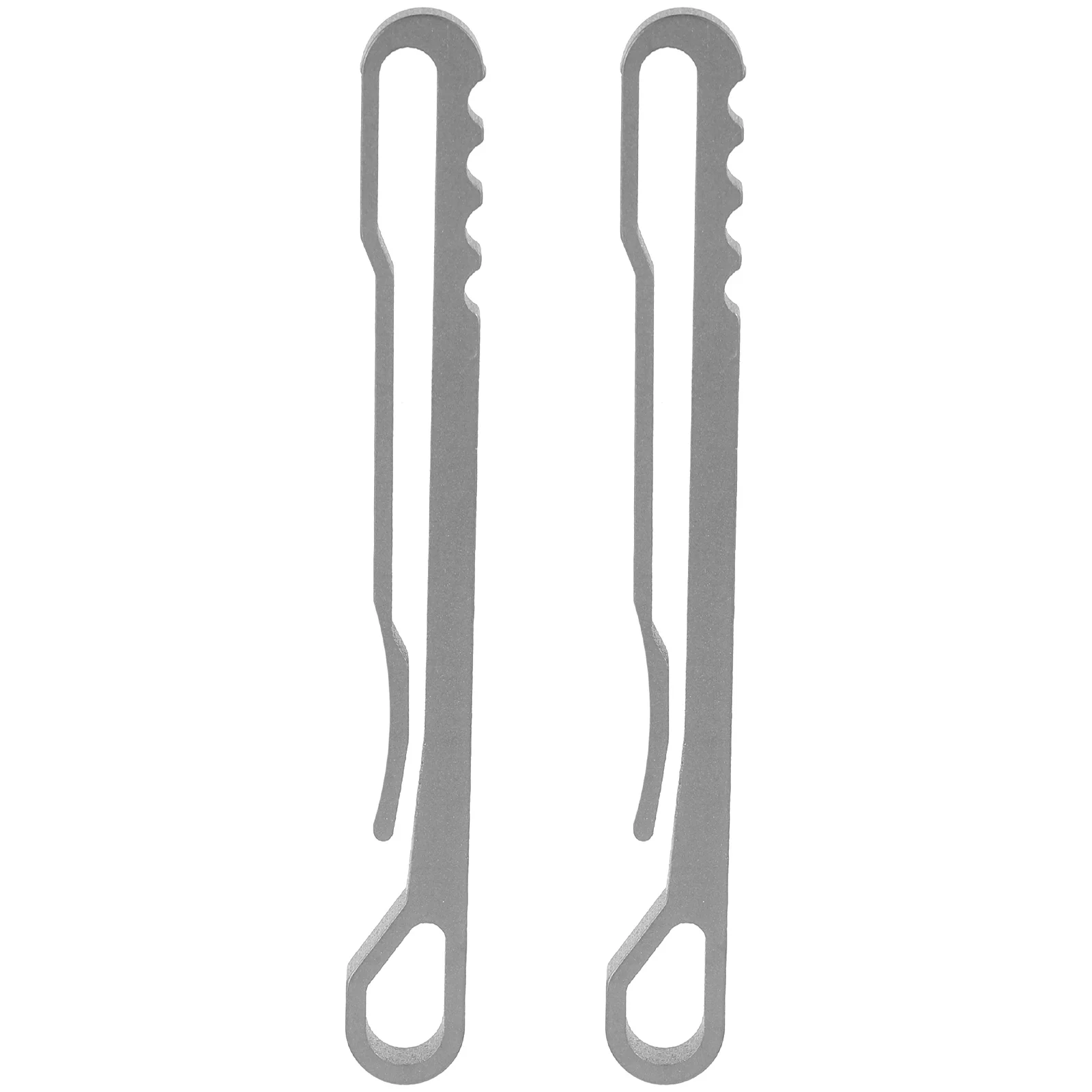 

2PCS Titanium Alloy Carabiner Spring Snap Clips Hook Keychain Keyring Buckle Locking Clips Hanging Buckle EDC Ring Buckle