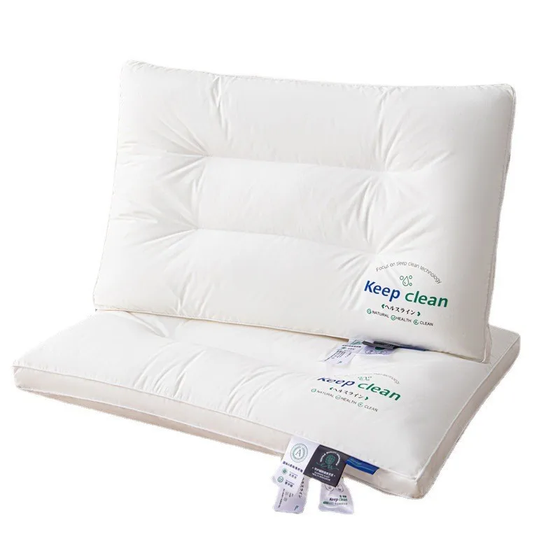 

Cotton Pillow Bedroom Sleep Cervical Pillow Middle-high Pillow Core Ervical Spine Protecter Comfortable Ventilate Pillow Home