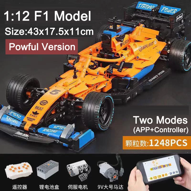 High-tech Building Blocks F1 Formula 1 Remote Control Super Speed Racing Cars Moc Bricks RC Technical Model Toys Creative Expert 6