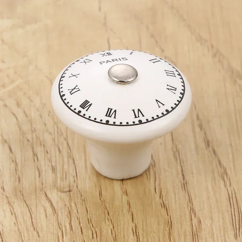 Furniture Handles Kitchen Door Handles White Print Ceramic Door Knobs And Handles Furniture Drawer Knobs Cupboard Door Handles Single Hole Cabinet With Screws