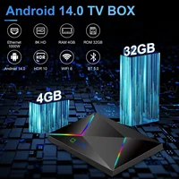 XGODY TV Box Android 14 8K Ultra HD Smart TV Box Wifi6 Восьмиядерный медиаплеер 4 ГБ + 32 ГБ/64 ГБ Большая память Youtube — изображение 2