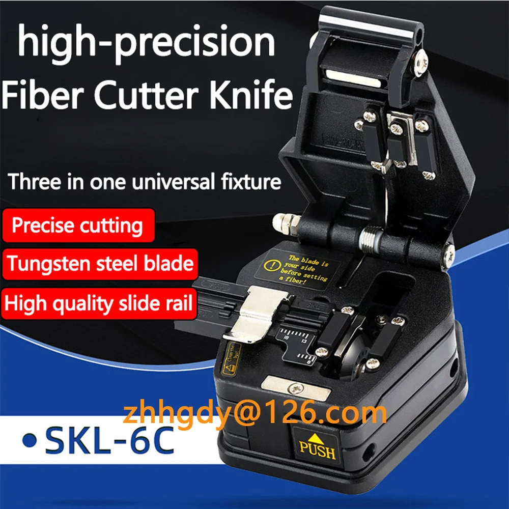 SKL-6C Fiber cleaver cable cutting knife FTTT fiber optic knife tools cutter High Precision Fiber Cleavers