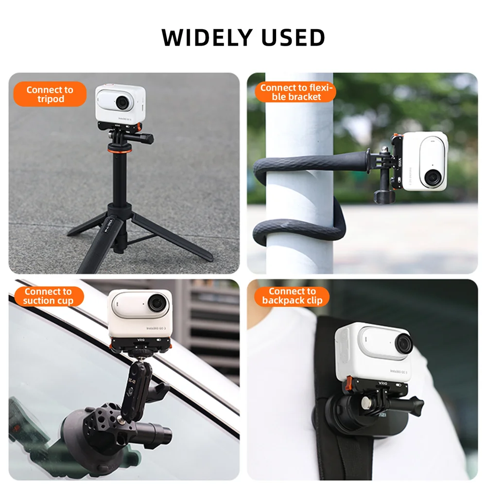 Adaptador De Montaje Para Trípode Insta360 GO 3 - Marco De Plástico Ligero, Compatible Con Accesorios Universales