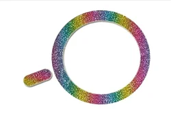 Glitter Magnetic Metal Ring Sticker Phone Case Cover Accessory (Colorful)