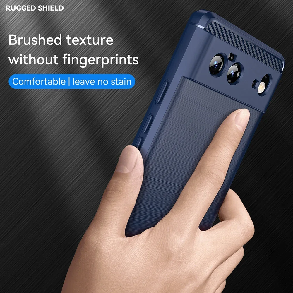 Enhanced Silicone TPU Carbon Cover - Matte Finish Protective Case
