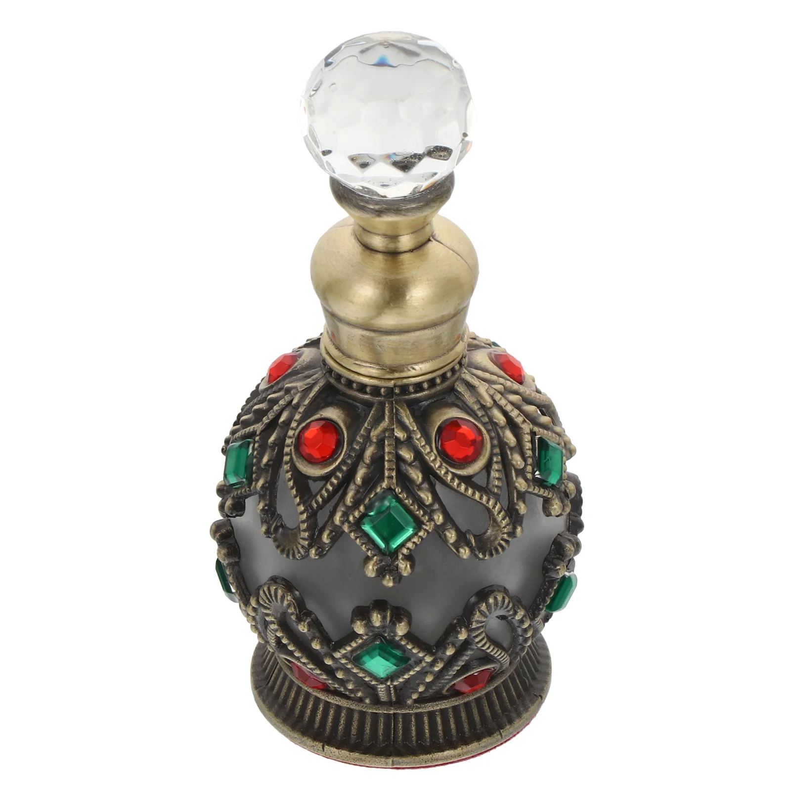 

Пустой многоразовый стеклянный флакон для духов, флакон для эфирных масел, контейнер для специй, инкрустированный алмазами