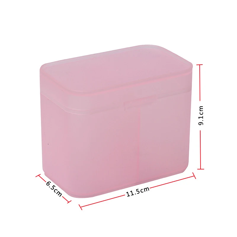 Cotton Pads Swab Nail Wipes Makeup Brushes Organizer Storage Box Holder Container Case Independent Double-Compartment 6