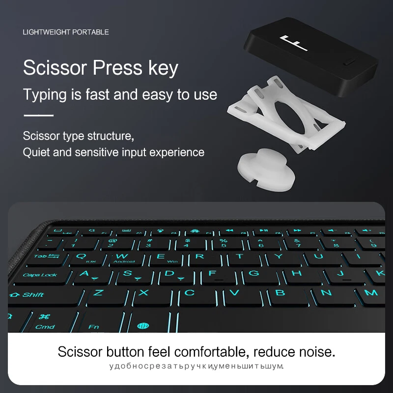 AJIUYU Smart Magic Keyboard Case With Touchpad For OnePlus Pad