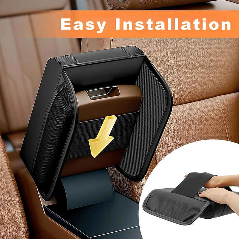 Car Armrest Box Height Pad Universal Armrest Cushion Pocket Central Memory Cotton Elbow Support Storage