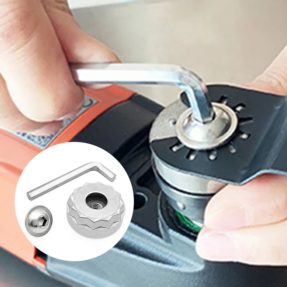 Home Starlock Interface Adapter With Screw Hex Wrench Quick Release Multi Tools Adapter Kit For Most Oscillating Saw-Blade 3