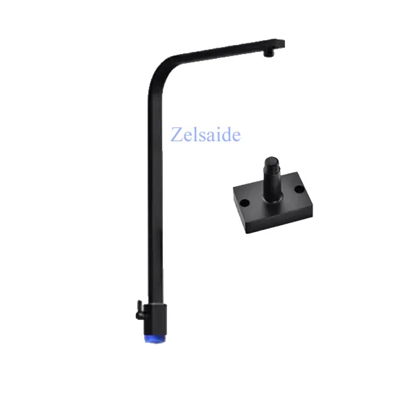 Stainless steel square rod black silver shower bar pipe