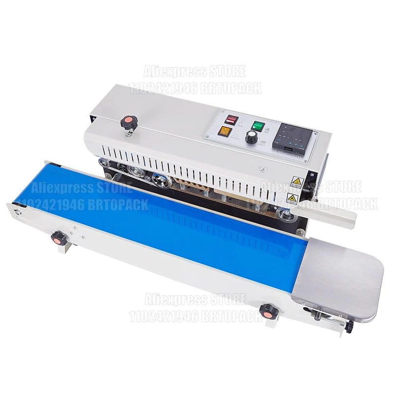 

FR-900 Plastic Bag Band Sealing Machine Sealer Auto Horizontal Bag Sealer Continuous Plastic Bag Sealing Machine