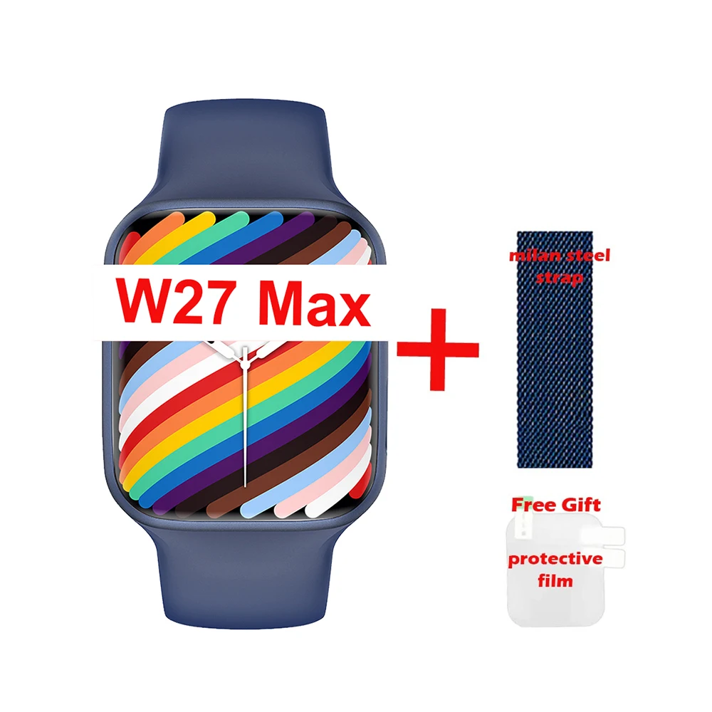 New IWO W27 PRO Smart Watch Men NFC Siri BT Call Wireless Charging Sleep Monitor Message Women Smartwatch Pk W37 PRO DT100 PRO+ 