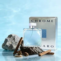 100ML Azzaro Chrome Eau de Toilette Fresh Aquatic Mens Cologne Luxury Perfume For Men Citrus-Woody-Musky Fragrance Everyday Wear