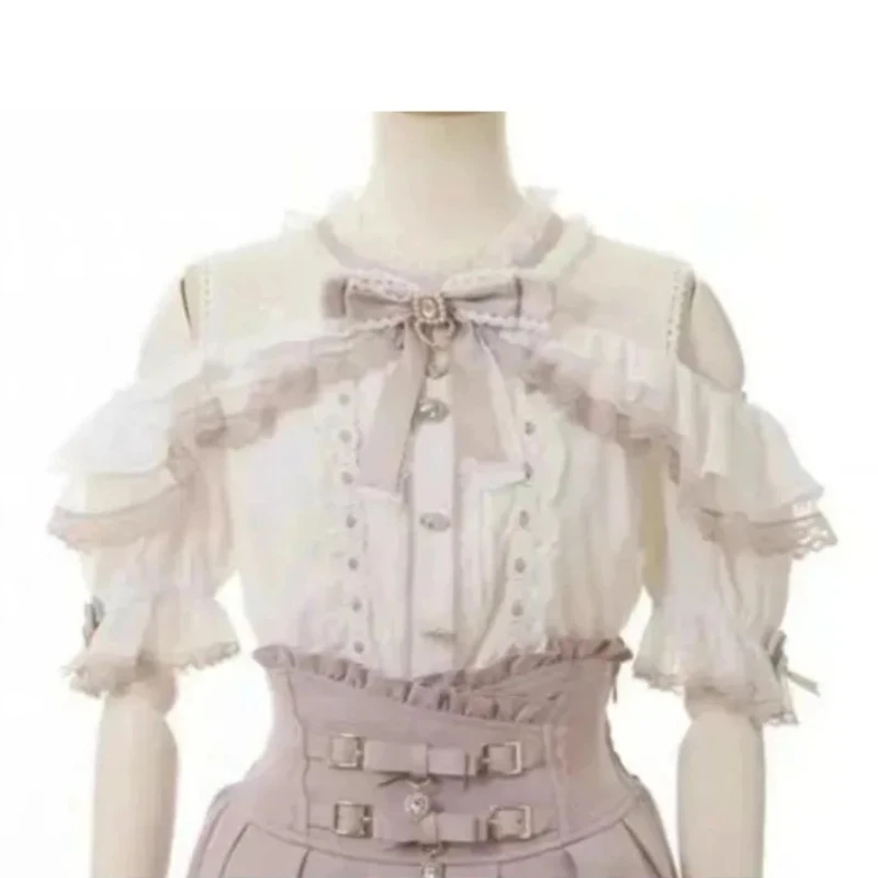 Lolita Sweet Solid Skirt Hot Girls High Waist Slim Y2k Mini Skirt Japanese Sweet Kawaii Fashion Skirt Korean Chic Woman - Image 5