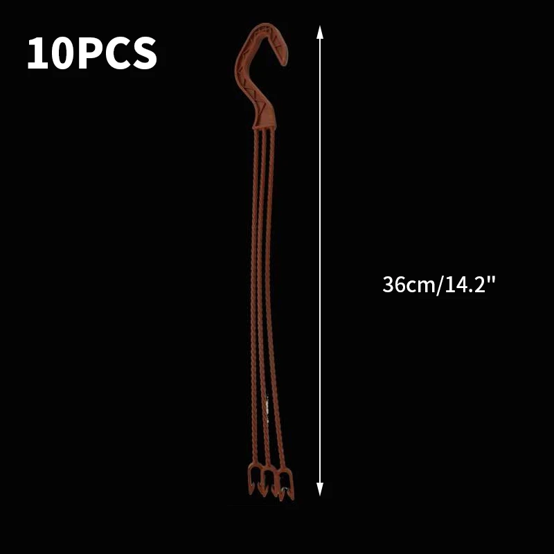 Decorative Plastic Hanging Planter with Hooks for Home and Garden Decor, Available in Two Sizes