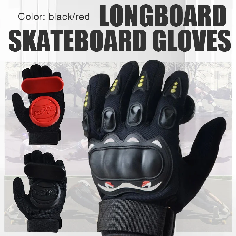 

1 Pair Skateboard Drift Gloves Durable Longboard Downhill Slide Armguard Gloves Cycling Full Finger Protection Gloves Outdoor