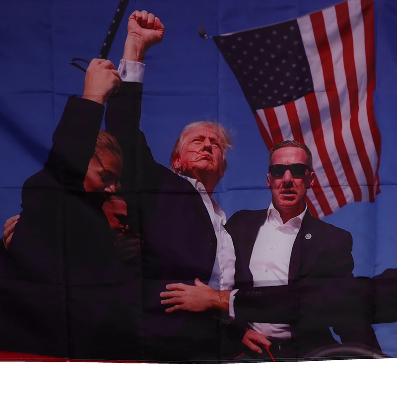 Trump Flags Trump Fight Outdoor Flags 3x5 Feet President Flag Flag For Outdoor Yard Roofs Garden