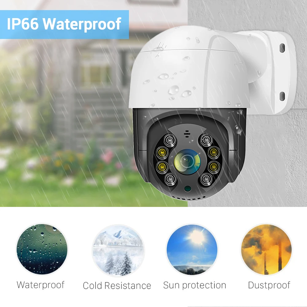 4K 8MP POE Camera 5MP Auto Tracking IP Camera  AI Human Detection Colorful Nightvsion Outdoor Speed Dome CCTV Security Camera - 3