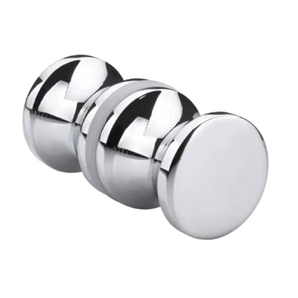 Aluminum Alloy Back-to-Back Glass Door Knob Puller Push Single Glass Door Knob Bathroom Shower Cabinet Handle Home Hardware door handles shower handles shower handle cabinet handles