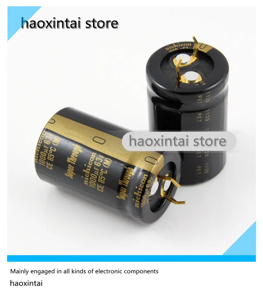 

1PCS 1000UF 63V 22*35MM Nikon Nichicon 1000uF 63V KG Super Through super penetrating electrolytic capacitor