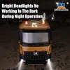 HUINA 1536 Remote Control Model 1/14 2.4G 8-Wheel Heavy-Duty Engineering Dump Truck Alloy Sound/light Electric Toy for Adult Boy 5