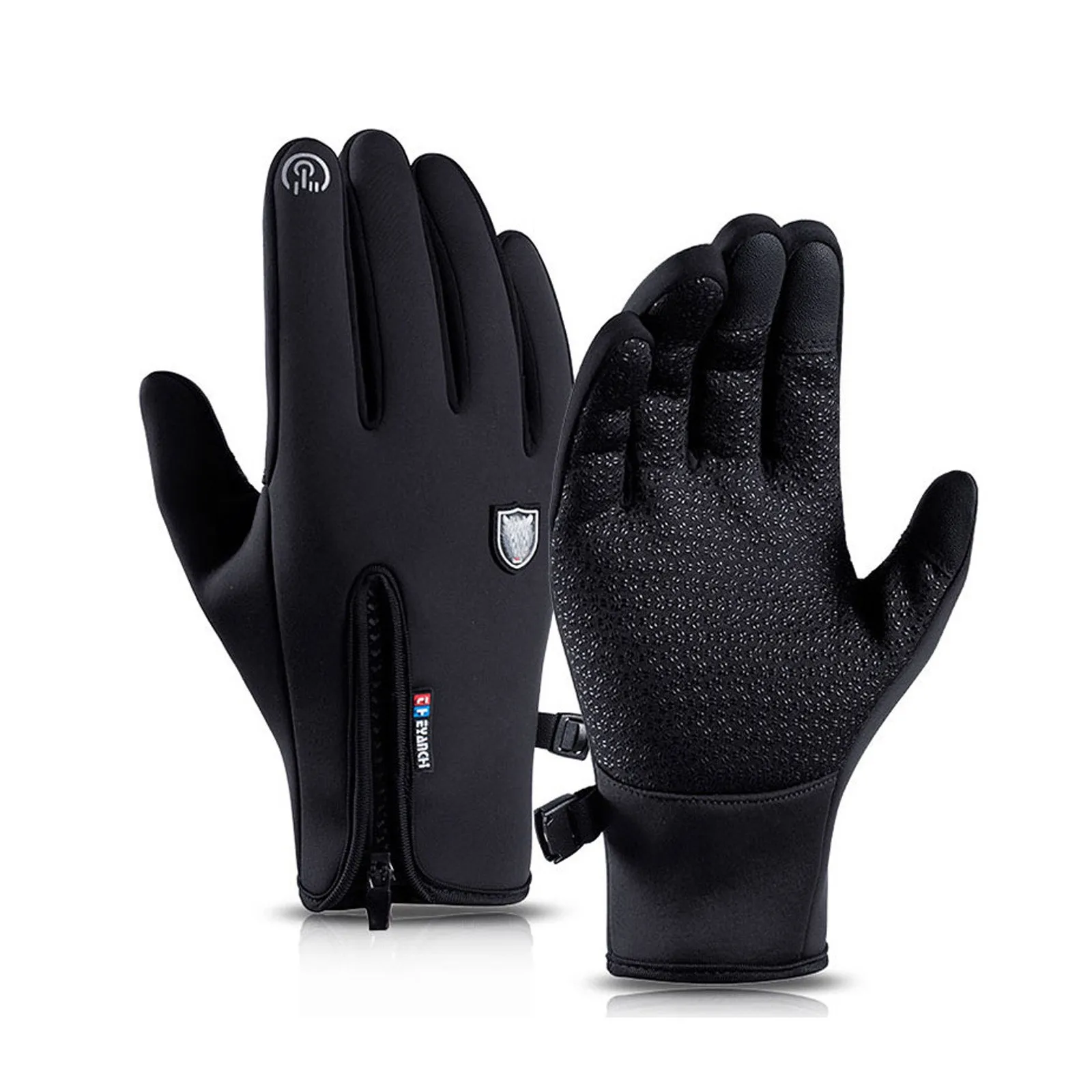 

Touchscreen Fleece Insulated Gloves, Thermal Windproof Snow-Proof Warm Gloves Winter Sports Ski Riding Bike Mittens Guantes