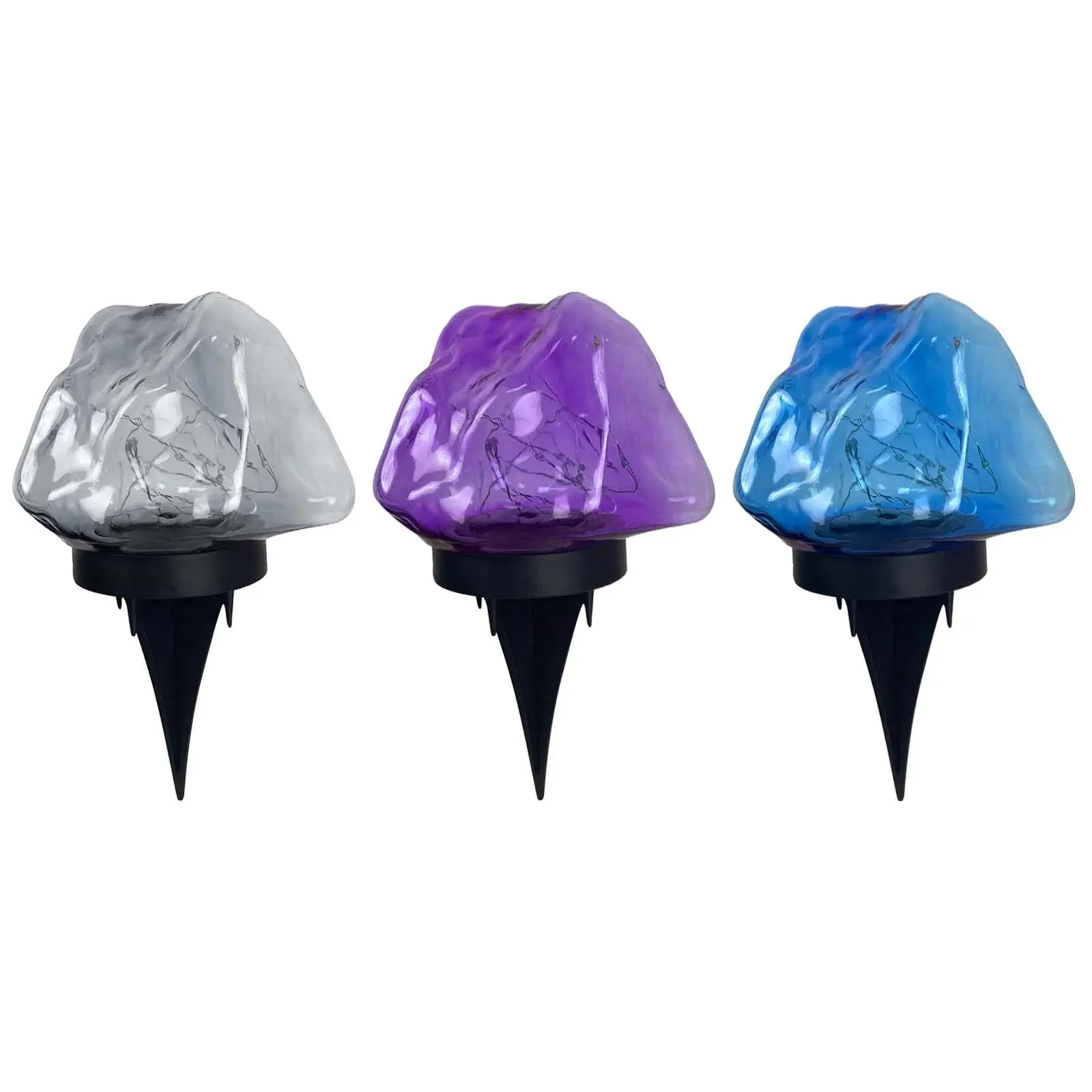 

Solar Powered Ground Lights, Landscape Pathway Lighting for Patio, Lawn, Garden,