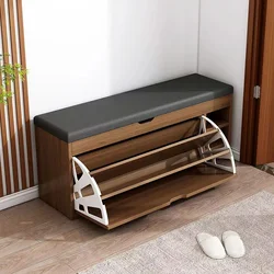 Shoe Storage Rack Entrance Changing Stool Household Cabinet Multi-layer Bench Nordic 42x20x110cm