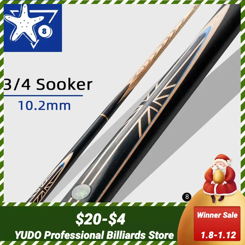 

CRICAL Snooker Cue 3/4 Split Cue 10-10.2mm Tip Professional Ashwood Shaft Brass Joint With Case Snooker Ball Arm Handmade Stick