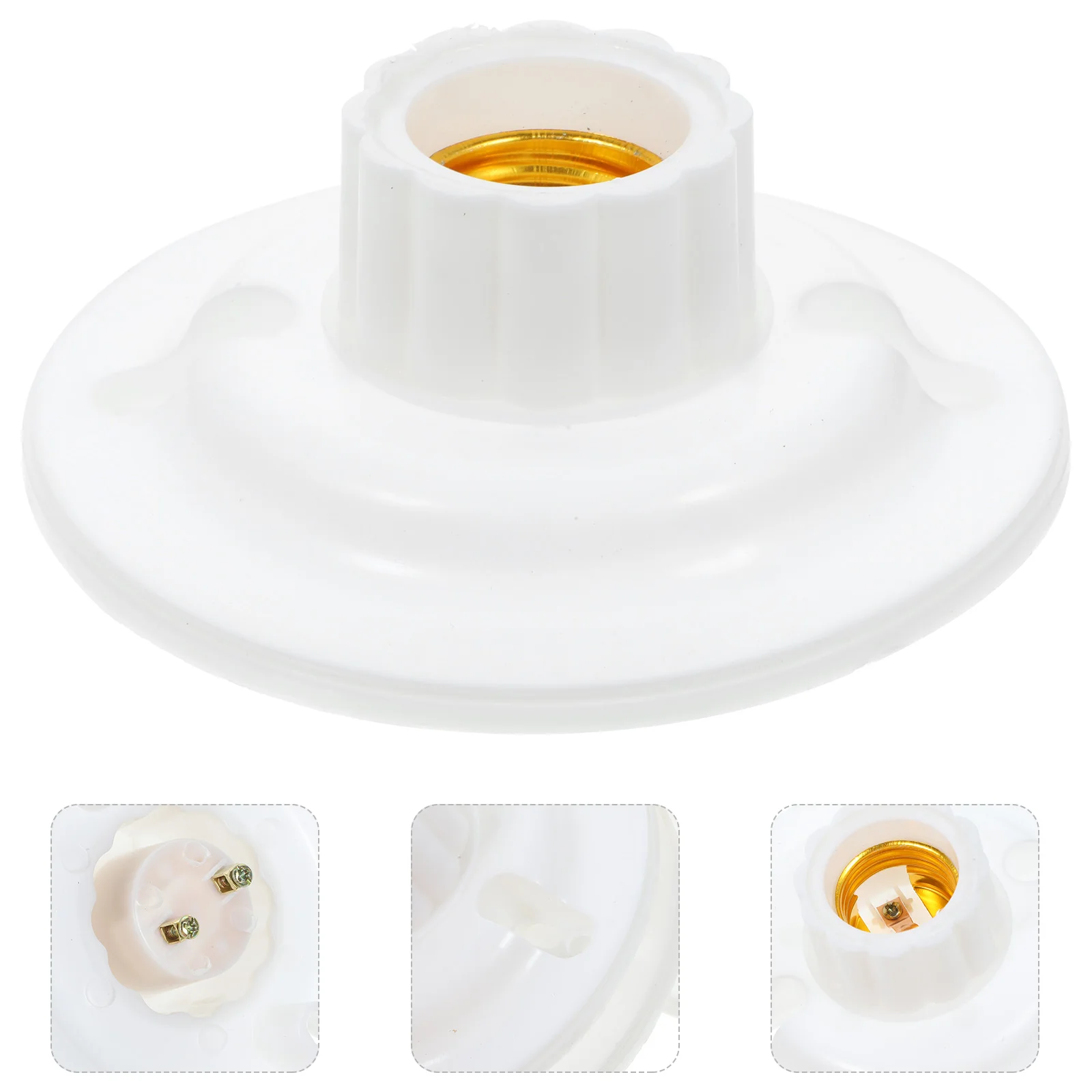 

Ceiling Light Lamp Bulb Fixing Base Screw Light Bulb Socket Holder Lamp Socket Holder Screw Light Bulb Socket for Home