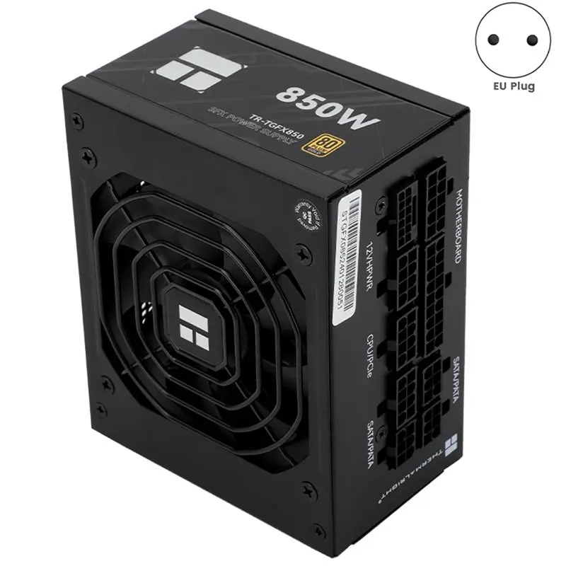 Thermalright TR-TGFX850 SFX 금메달 풀 모듈 컴퓨터 케이스용 전원 공급 장치는 ATX3.0/Pcie5.0 850W EU 플러그를 지원합니다.