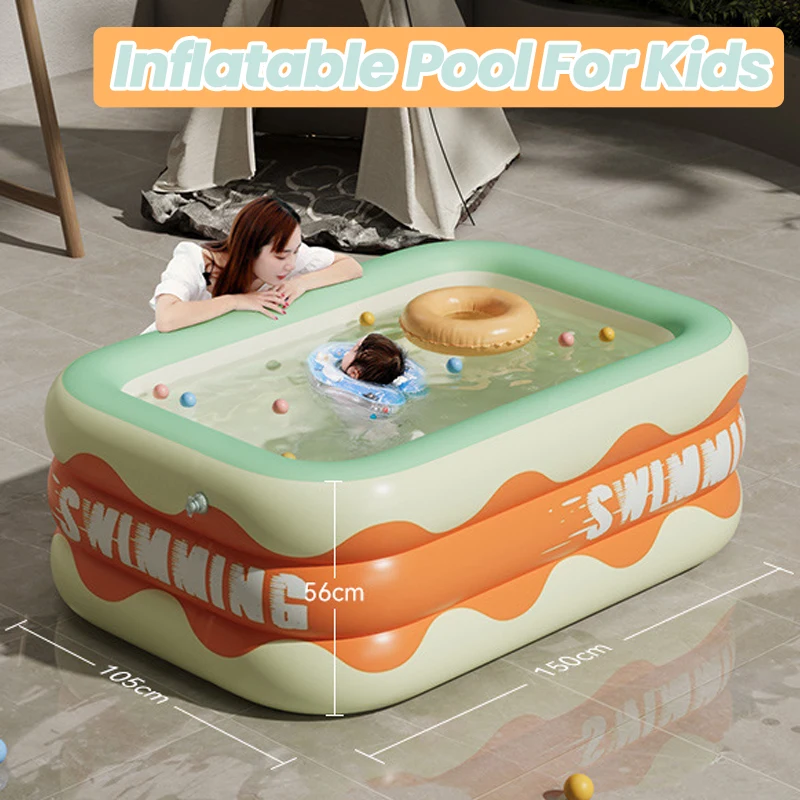 Piscina Gonfiabile Per Bambini Vasca Da Bagno Per Bambini Piscine Pieghevoli Pieghevoli Per Bambini Giochi D'Acqua Da Giardino Estivi