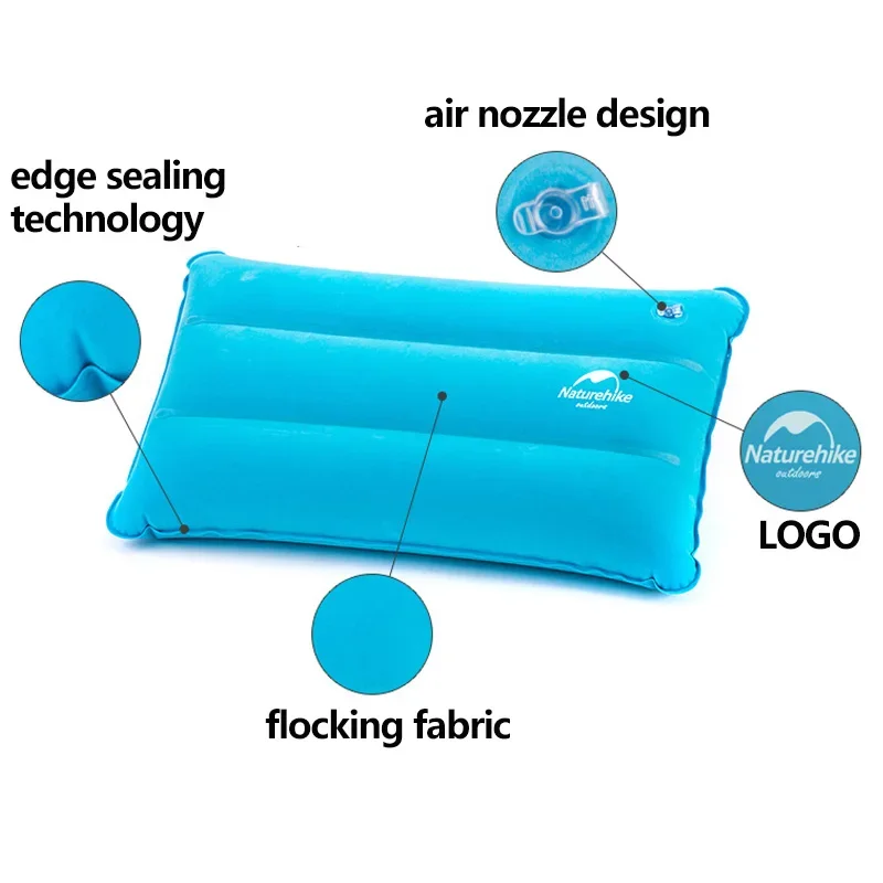 Description Picture 5 of itemNaturehike Special Offer Air Pillow Portable Fold Inflatable Outdoor Travel Sleeping Camping Comfort Ultralight Pillows