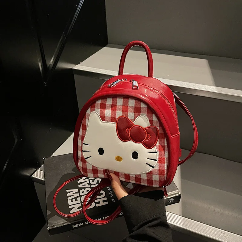 2025 Nuovo stile Kitty Mini borsa a tracolla Borsa da donna Alla moda Carino Versatile Borsa a doppia tracolla Design del fumetto di fascia alta 2