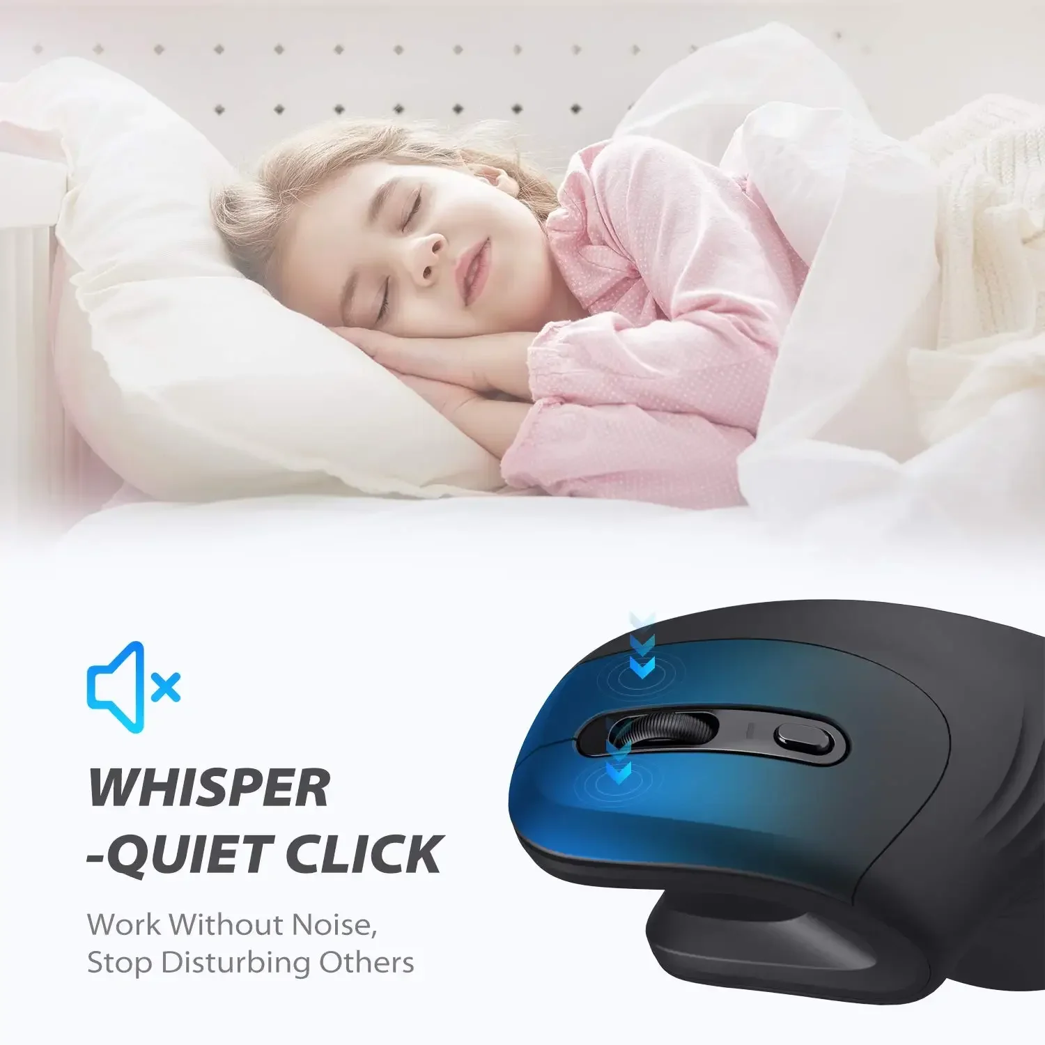 Mouse 2.4GHz Wireless Ergonomic Optical Silent Wired Adjustable DPI for Laptop PC Macbook Desktop Cellphone wireless mouse ergonomic mouse wireless optical mouse