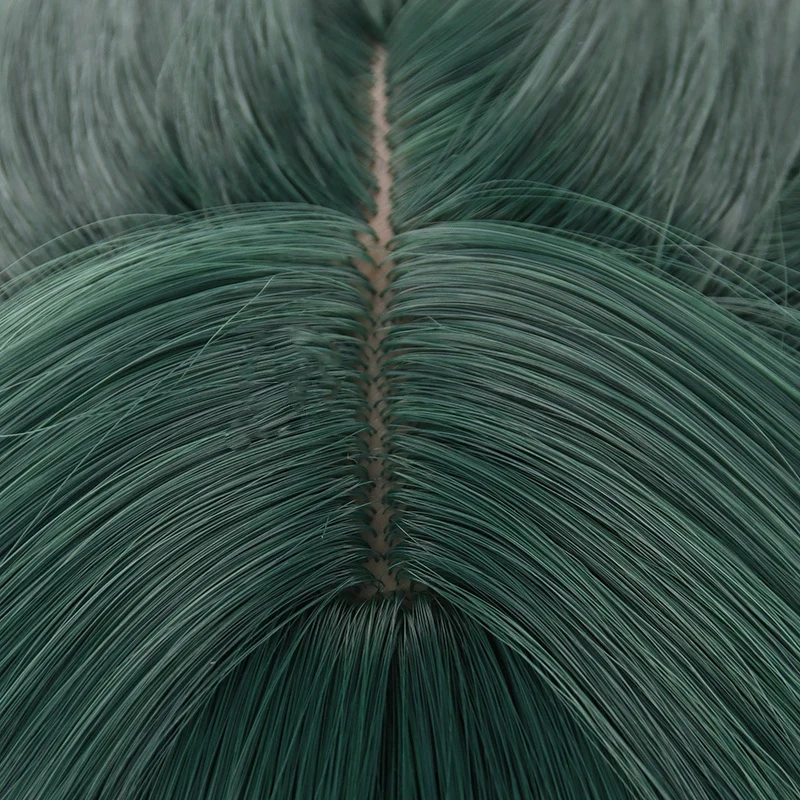 Heat Resistant Long Green Cosplay Wig for Costumes