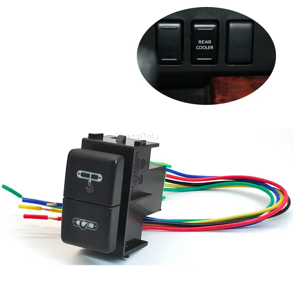 Автомобильный Двухкнопочный выключатель, двойная лебедка, переключатель, кнопка питания для Nissan патруль Y61 Y62 Titan Xterra X-TRAIL Qhashqai 08-15