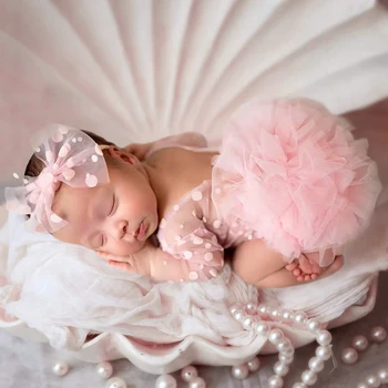 Baby Girl Photo Romper 1