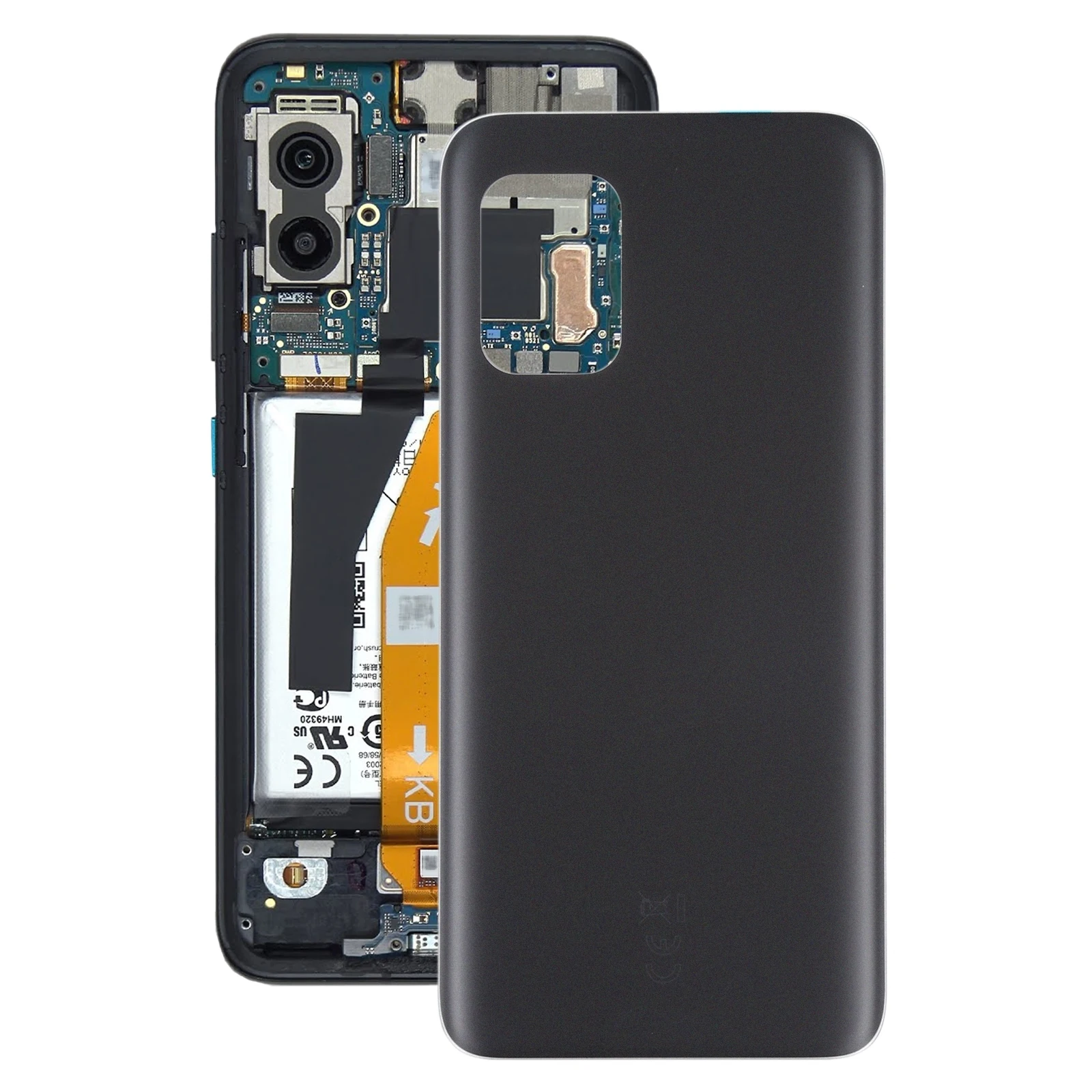Стеклянная задняя крышка аккумулятора с клеем для Asus Zenfone 8 ZS590KS