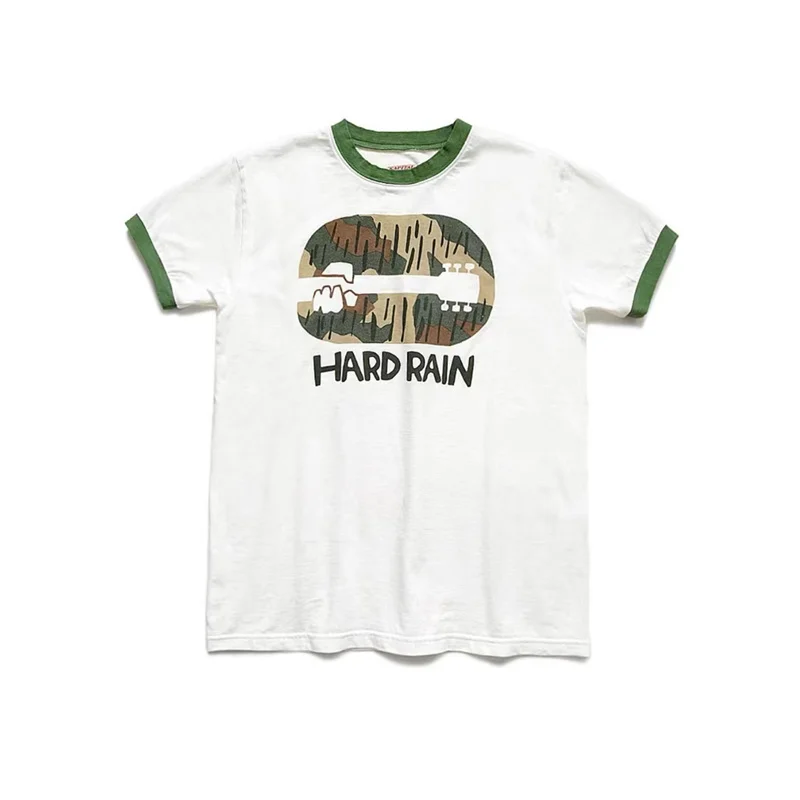 

22SS Japanese Style KAPITAL Splicing Camouflage Smiling Face Piano Printing Short Sleeve T-Shirt For Men And Women