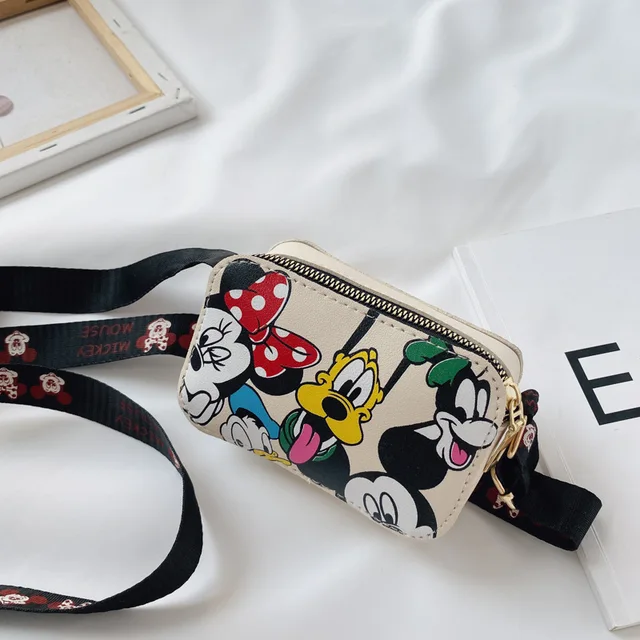Women Crossbody Bags Disney Cartoon Shoulder Bag for Girls Kids Cute Mickey Mouse Fashion Printed Handbag Children's Gifts 1pcs