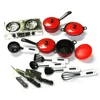 13Pcs Mini Kitchen Cookware Pot Pan Cook Pretend Play Educational House Toys For Children Simulation Kitchen Utensils Girls Toy 4