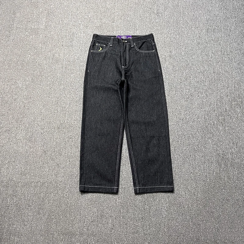 2024SS High Street ADWYSD Straight Jeans Sun Roll Street Trend Men Women Casual Always Do What You Should Do Straight Leg Jeans