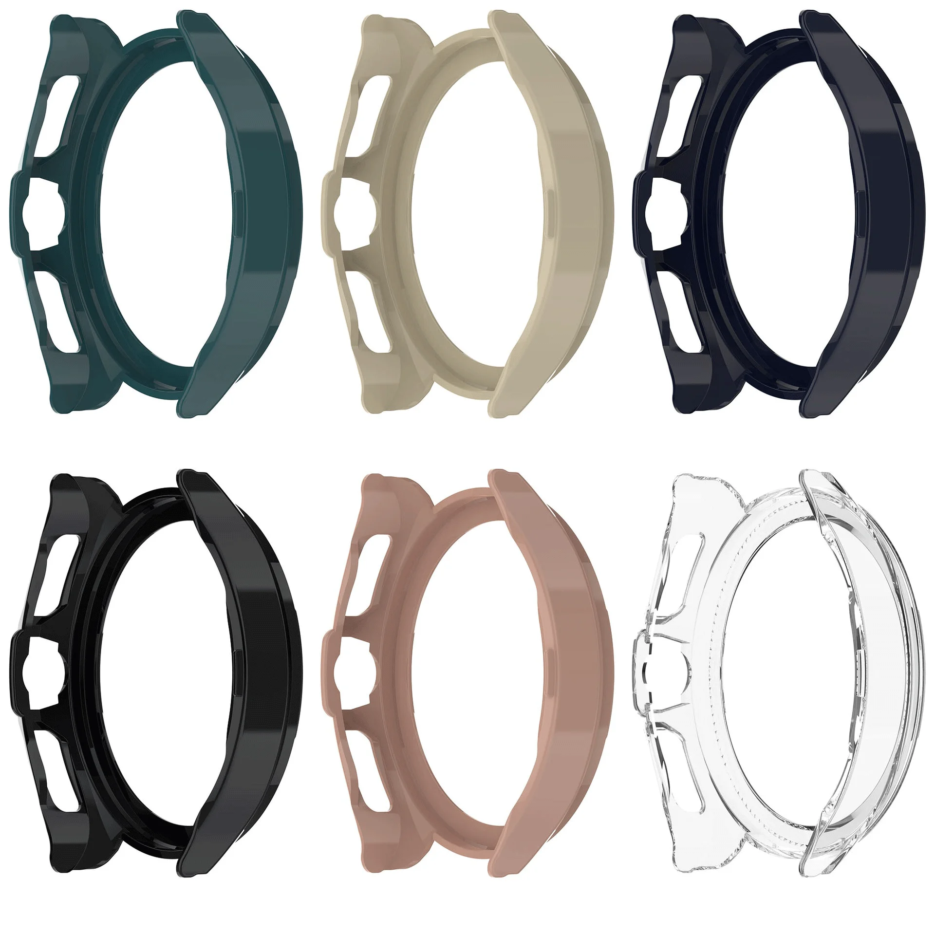 Durable Smart Watch Protective Case Cover - Hard PC Shell Frame Bumper