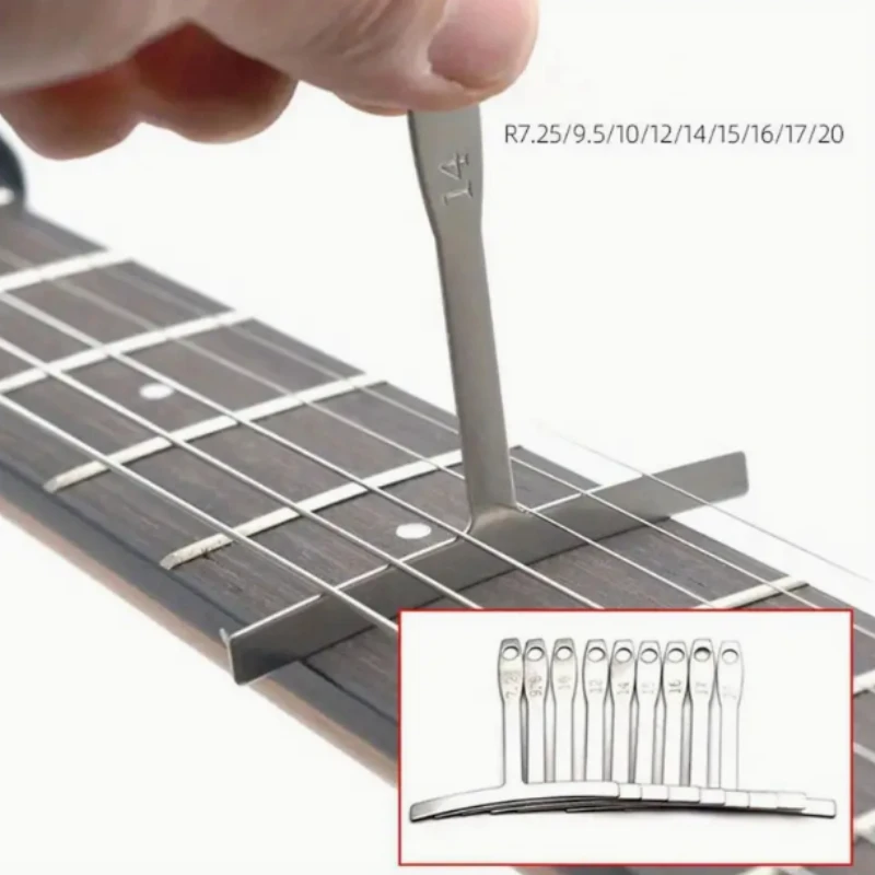 T-Ruler Understring Radius Gauge String Gauge Fingerboard Tape Measure for Guitar Repair-guitar accessories guitar repair tool guitar string ruler